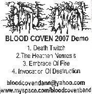 Blood Coven : Promo 2007 Blood Coven : Promo 2007